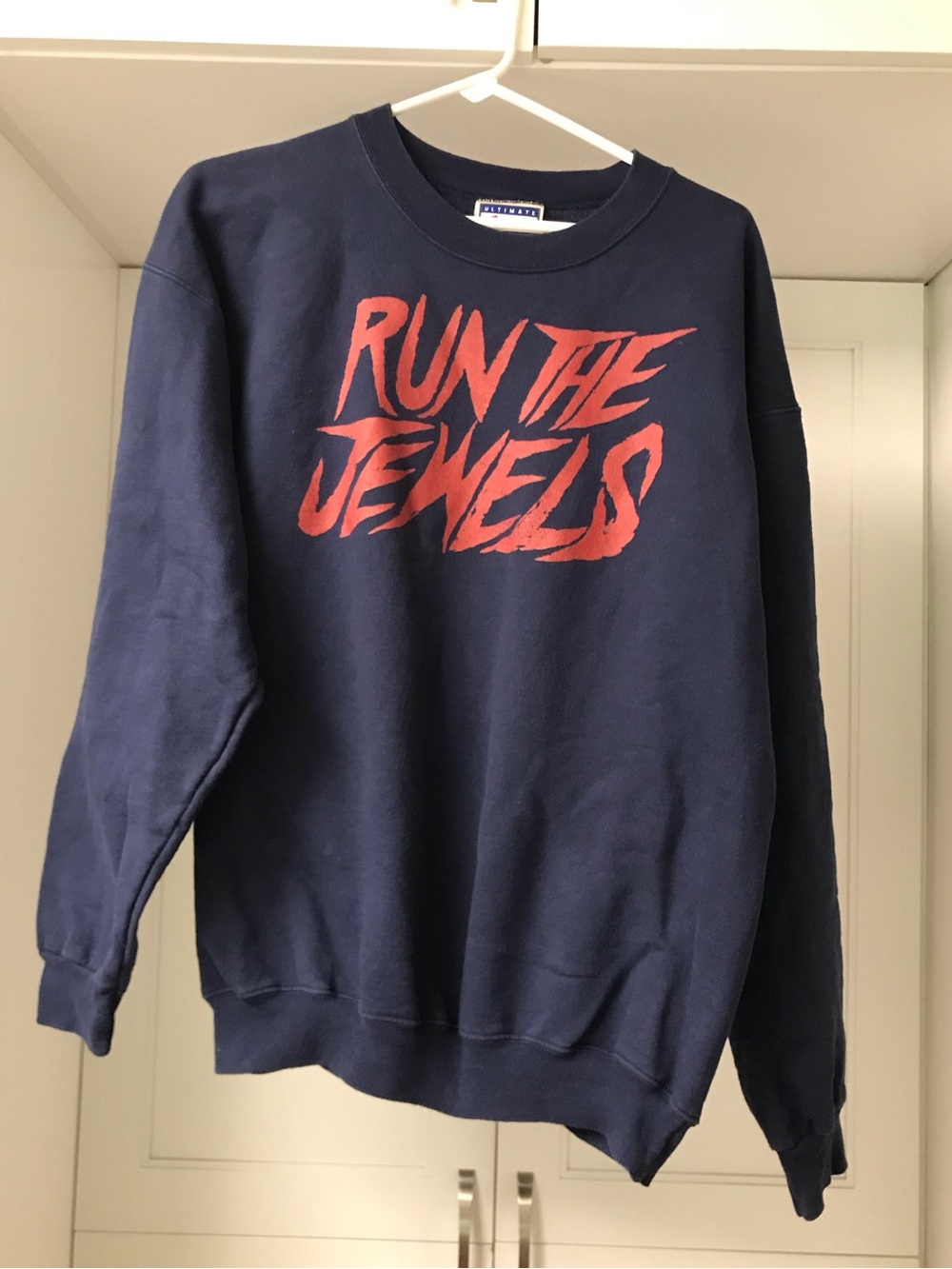 Run The Jewels Graphic Crewneck Band Sweatshirt - Navy/Red M